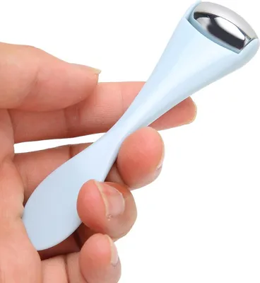 Produktbild von Mini-Augenmassagegerät - Augen-Kühlroller - Mini Tragbarer Edelstahl-Gesichts-Eisroller - Verjüngung - Hautpflege für die Augen