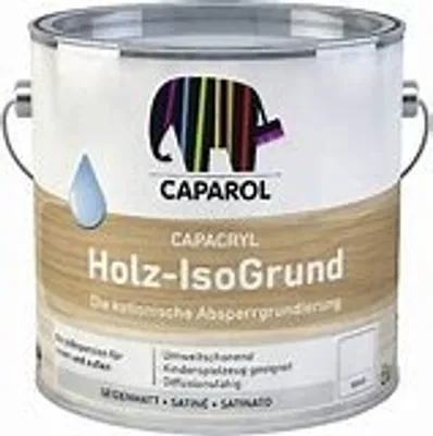 A can of Caparol Capacryl Holz-IsoGrund paint.