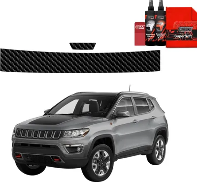 Produktbild von 2in1 Kohlenstoff Schutzfolie Grizz Protector für Ladekante - Jeep Compass (2020-2024)