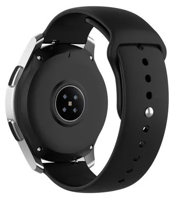 Produktbild von By Qubix Gummisportband - Schwarz - passend für Samsung Galaxy Watch 3 - 45 mm