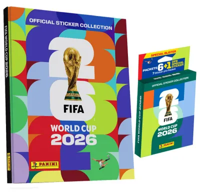 Produktbild von Fifa World Cup 2026 Sticker - WM Sammelsticker - 1 Hardcover Album + 1 Blister