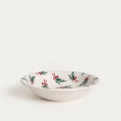 Zdjęcie produktu dla HOMLA Talerz KEDI głęboki z kokardkami 21 cm