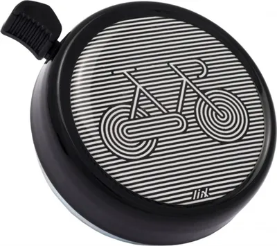 Produktbild von Liix Fahrradklingel Big Colour Bell , Stripe Bike - Schwarz