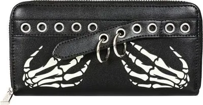 Produktbild von Banned Alternative Geldbörse Damen Bonegrip Wallet schwarz Standard