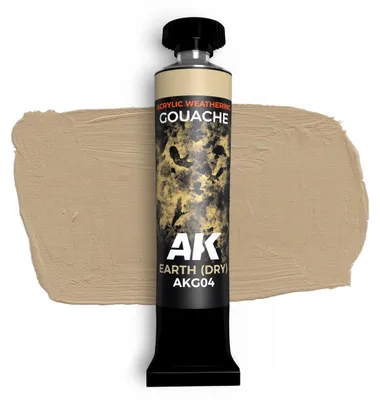 Produktbild von AK Interactive Gouache Paints EARTH (DRY) - AK GOUACHE 20 ml.