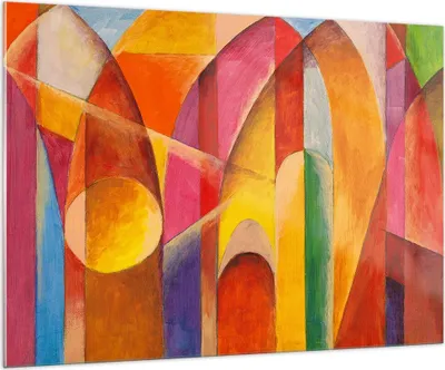 Produktbild von Bilder auf glas - Abstraktion modern - 100x70cm - Glasbilder - Wandbilder - Kunstdruck - zum Aufhängen bereit - Wanddekoration aus Glas - Glas Bilder - Wandbild auf Glas - Einteilig - GAA100x70-3619