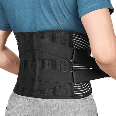 Produktbild von Rückenbandage, Bandscheiben-Gürtel, Lendenwirbelstütze, mit Stützgürtel Rückenstütze Rückengurt (XXL, 110-130cm)