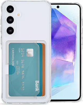 Zdjęcie produktu dla imoshion Softcase Backcover z uchwytem na karty do Samsung Galaxy A55 - przezroczysty