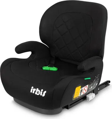 Caretero Irbis i-Size Sitzerhöhung, Schwarz, 125–150 cm, mit ISOFIX
