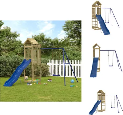 Produktbild von vidaXL Spielturm Imprägniertes Kiefernholz -  Schaukeln & Spieltürme