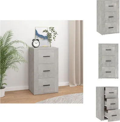 Obrázok produktu pre vidaXL Príborník betón sivý 40x33x70 cm materiál na báze dreva - Príborníky