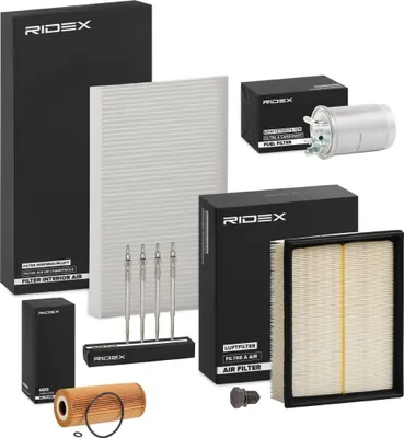 Produktbild von RIDEX Inspektionspaket Filterset für AUDI A4 Avant (8ED, B7) A4 Limousine (8EC, B7)