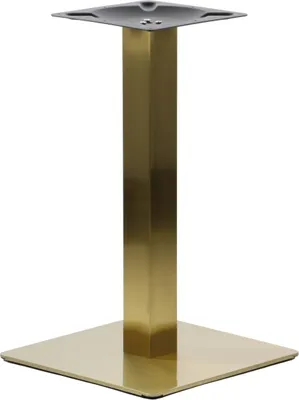 Produktbild von Tischgestell, Tischbeine aus Edelstahl SH-3002-5/G, für Büro, Hotel, Restaurant, Maße 45x45x72,5 cm, goldfarbener Edelstahl