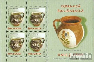 Produktbild von Briefmarken Rumänien 2007 Mi Block407 postfrisch Rumänische Keramik