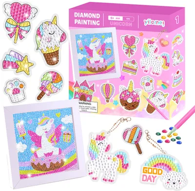 Zdjęcie produktu dla Zestaw do haftu diamentowego Jednorożce