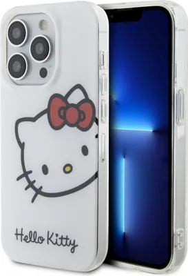 Zdjęcie produktu dla Etui z logo Hello Kitty IML Head do iPhone 15 Pro Max biały