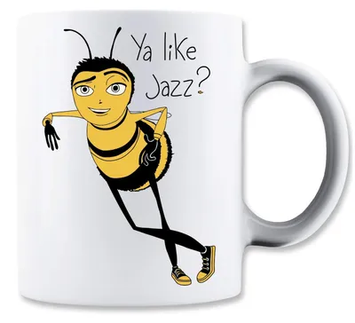 Keramiktasse Bienenfilm, 325 ml, für Tee & Kaffee, mikrowellengeeignet