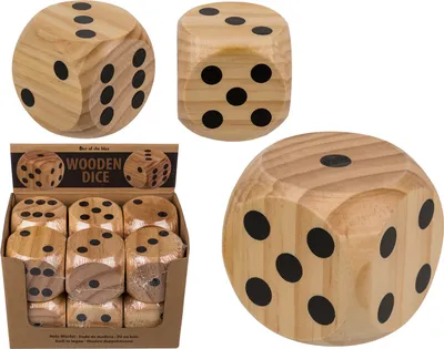 Obrázok produktu pre Drevená kocka OOTB s rozmermi približne 6 x 6 cm