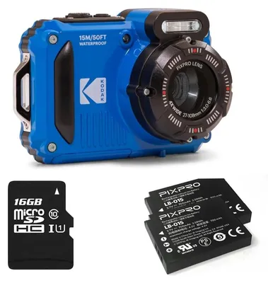 Produktbild von Kodak PIXPRO WPZ2, 16,76 MP, 4608 x 3456 Pixel, BSI CMOS, 4x, Full HD, Blau