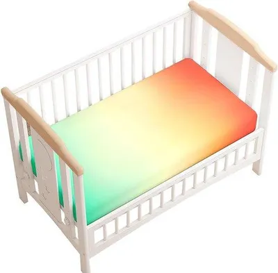 Image de Drap pour lit mural pour bébé - Drap pour lit mural pour bébé - Drap pour berceau - Doux et respirant - 55 x 90 cm - Jaune
