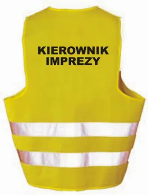 Zdjęcie produktu dla Kamizelka odblaskowa imprezowa KIEROWNIK IMPREZY