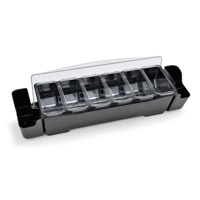 Image de Récipient à ingrédients avec 6 inserts de 0,7 litre chacun, 57 x 15 x 18 cm, ABS, polycarbonate