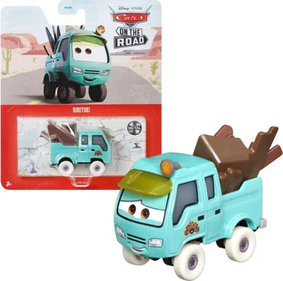Produktbild von Mattel HHV03 Disney Pixar Cars Noriyuki Kleintransporter Türkis Spielzeugauto Modell Fahrzeug Actionauto 5 cm Maßstab 1:55