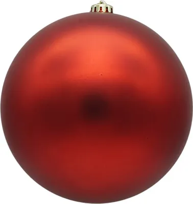 Produktbild von XXL Weihnachtskugeln groß für den Außenbereich, frostsicher und wetterfest (Ø 25 cm, Rot matt)