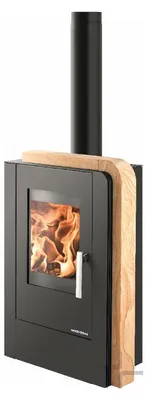 Produktbild von Haas + Sohn Kaminofen ARUBA easy 220.17-ST Woodstone, Grundfarbe perl-schwarz