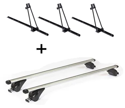 Produktbild von 3x Fahrradträger ORION + Dachträger/Relingträger VDP KING1 kompatibel mit für Opel / Vauxhall Zafira (B) (5 Türer) 5-12