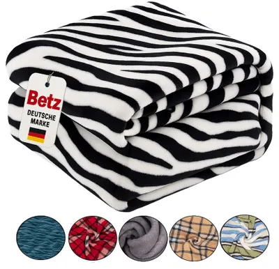 Produktbild von Betz Kuscheldecke MODENA 150x200cm Farbe Zebra