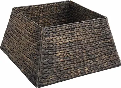 Produktbild von vidaXL Weihnachtsbaumkragen Schwarz 50 x 50 x 25 cm Wasserhyazinthe