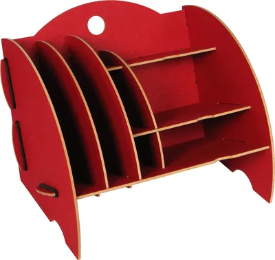 Produktbild von Schreibtischablage, Mini Organizer dunkelrot