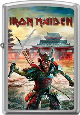 Obrázek produktu pro Benzínový zapalovač Zippo Iron Maiden Samurai Eddie, 60007618 nenaplněný
