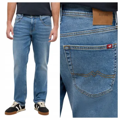 Immagine prodotto di Mustang | Jeans dritti modello Denver, colore blu, da uomo, taglia W32 L34