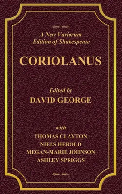 Produktbild von A New Variorum Edition of Shakespeare CORIOLANUS Volume I