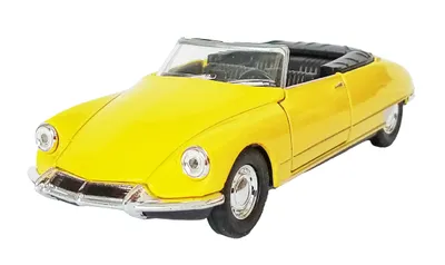 Immagine prodotto di CITROEN DS19 Cabriolet modello di auto 12cm in metallo con pullback modello di auto giocattolo auto bambini regalo 16 (giallo su)