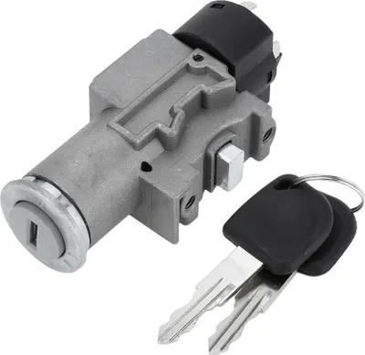 Produktbild von Schliesszylinder Zündschloss Zylinder Montage 93741068 Kompatibel für DAEWOO Matiz, Langlebiger Metall Silber Ton Zündschloss Zylinder Schlüssel Schalter Starter