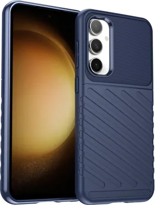 Produktbild von Conie Schutzhülle für Samsung Galaxy S23 FE Tasche Silikon Case Muster Cover Bumper TPU Hülle in Blau