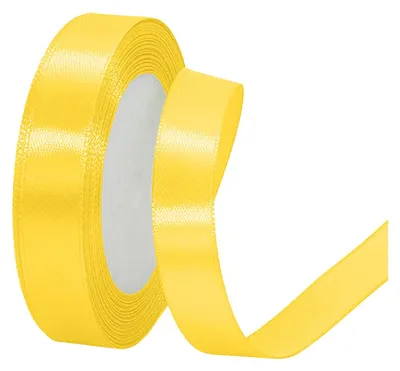 Satinband 2,5 cm x 23 m, goldglänzend, für Geschenke & Deko