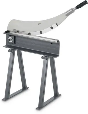 Produktbild von Handhebelschere - Guillotineschere Blechschere - 500 mm Schnittlänge - Mit Ständer - Q235-Stahl - Für Stahl/Aluminium/Kupfer/Kunststoff/Leiterplatten - Manuell