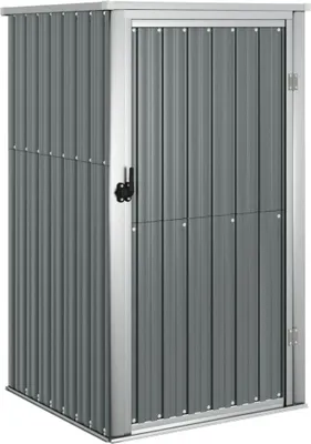 Immagine prodotto di vidaXL Capanno da giardino grigio 88x89x161 cm Acciaio zincato