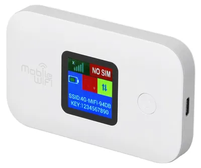 Productafbeelding van Mobiele MiFi-Hotspot - 4G Draagbare WiFi - Compact en Licht - 300 Mbps Snelheid - Geschikt voor 10 Apparaten - Lange Accuduur