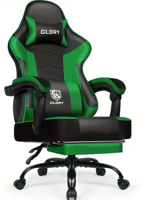 Obrázek produktu pro Herní židle s podnožkou – Ergonomická a otočná o 360° – Maximální nosnost 200 kg