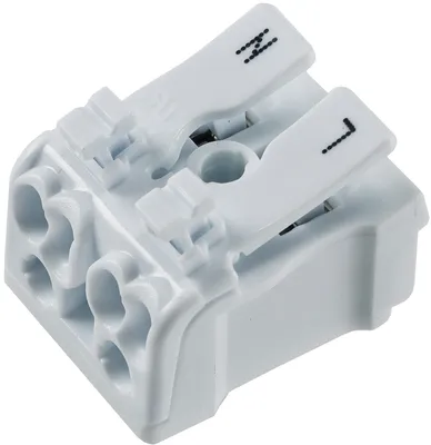Produktbild von Lüsterklemme 2-polig mit Hebel 0,75-2,5mm² max. 16A