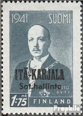 Produktbild von Briefmarken Finnische Bes. Ostkarelien 1942 Mi 17 postfrisch Aufdruckausgabe