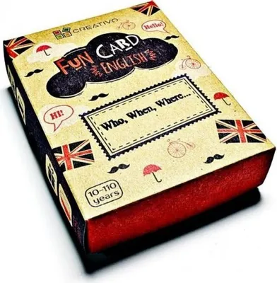 Image de Fun Card Anglais Qui, Quand, Où... - Paweł Dwornik (Spiele, Bildung)