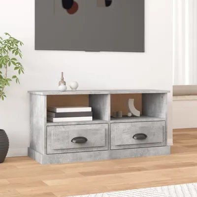 Produktbild von The Living Store TV-Schrank Betongrau 93x35,5x45 cm Holzwerkstoff