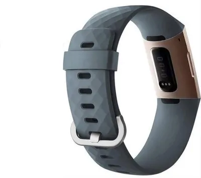 Obrázok produktu pre CHPN - Náramok na hodinky - Náramok kompatibilný s Fitbit - Fitbit Charge 3 - Športový náramok - Sivá (šedá) farba - Veľkosť M/L - Náramok na hodinky - Bez Fitbit zariadenia - Náramok - Náramok - Krokomer
