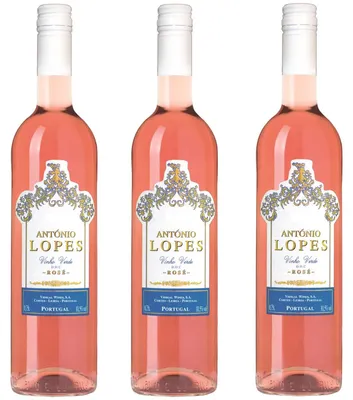 Image de Antonio Lopes Rose Vinho Verde bouquet aromatique 750ml pack de 3